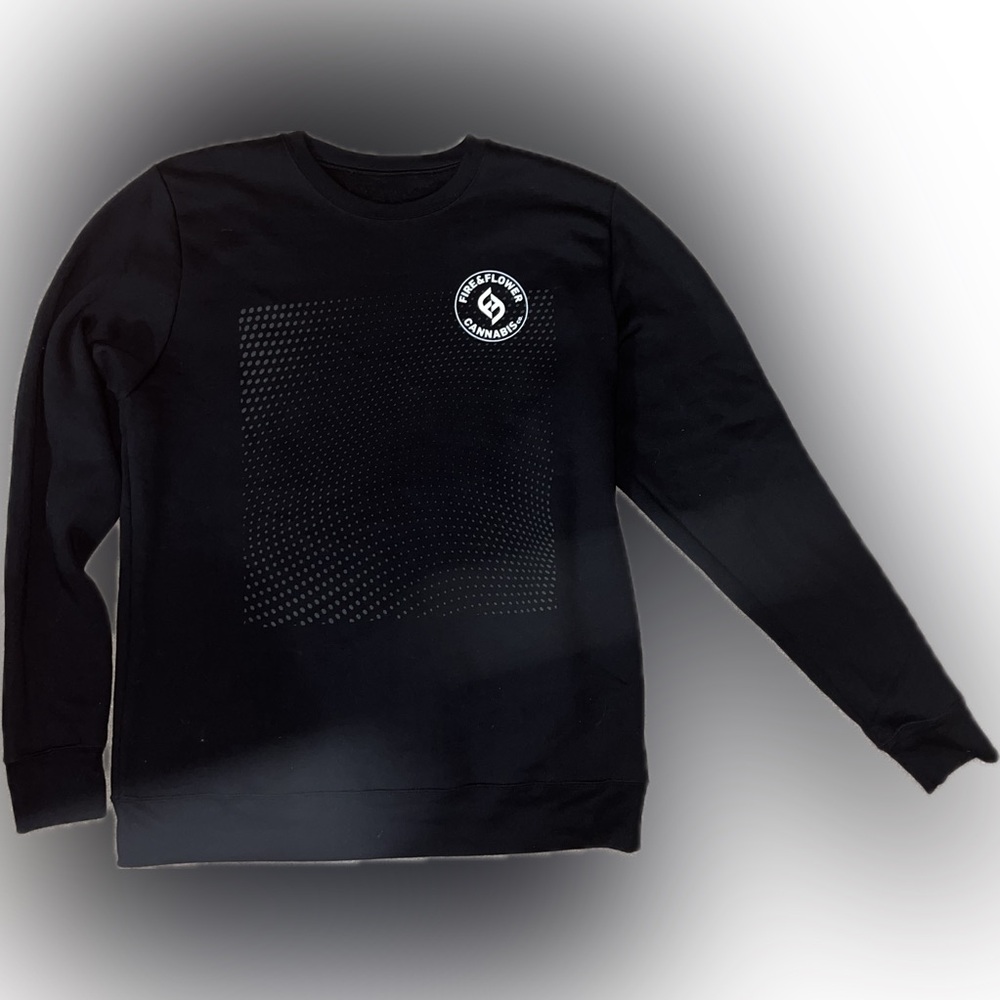 Fire & Flower Cannabis Co. Black Crewneck Sweatshirt